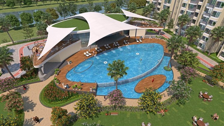 Swimming Pool, vtp-earth-one 3 Bedroom 1087 Sq.Ft. Apartment In Mahalunge Pune 7301531