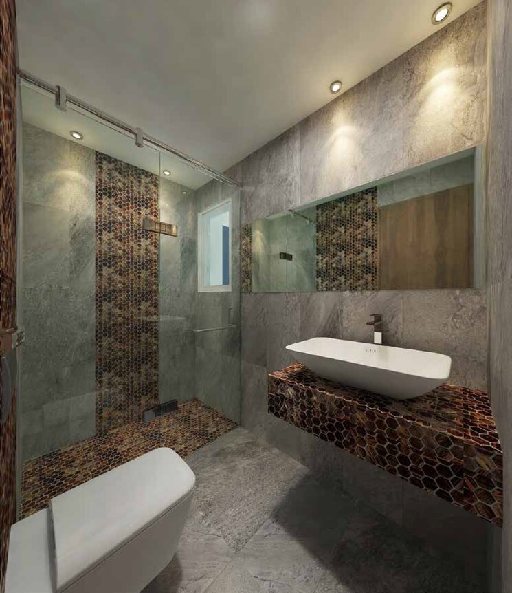 Bathroom, mokal-pushp-pinnacle 3 Bedroom 1650 Sq.Ft. Apartment In Kharghar Navi Mumbai 7302695