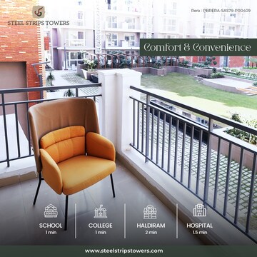 Balcony in 2 BHK Apartment at Dera Bassi – for Sale