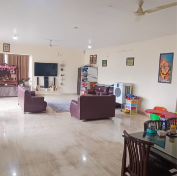 Living Room in 4 BHK Apartment at Marvel Zephyr, Kharadi – for Sale