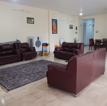 Living Room in 4 BHK Apartment at Marvel Zephyr, Kharadi – for Sale