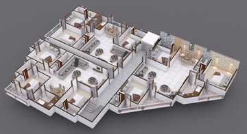 Floor Plan in 3 BHK Apartment at Alkapoor – for Sale