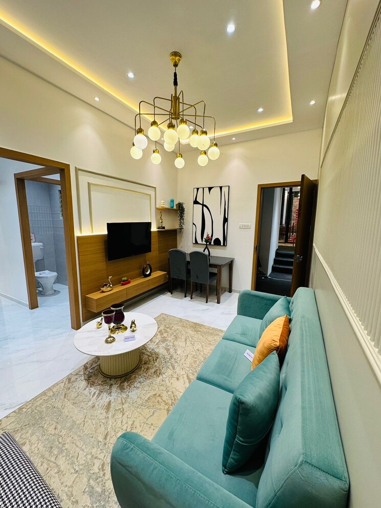 Living Room, haware-paramount 1 Bedroom 313 Sq.Ft. Apartment In Muthaval Thane 7303416