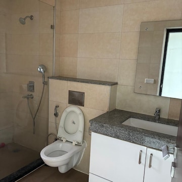 Bathroom in 4 BHK Apartment at Tata Primanti-Tower Residences, Dhani – for Rent