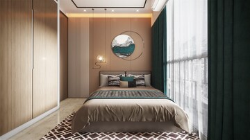 Bedroom in 1 BHK Apartment at JSB Nakshatra Aazstha, Vasai East – for Sale