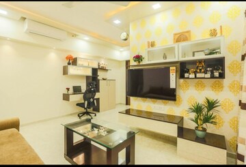 Living Room in 1 BHK Apartment at Lodha Amara, Kolshet Road – for Sale
