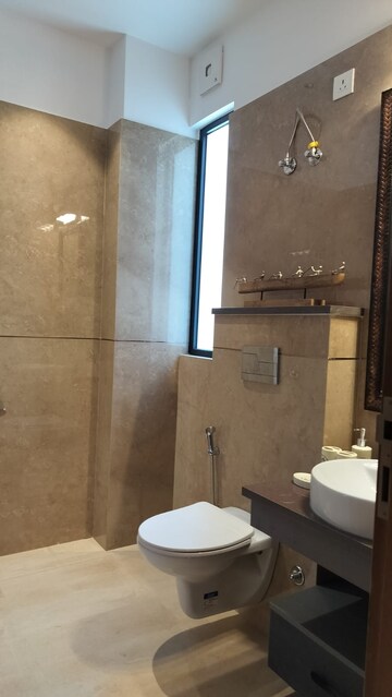 Bathroom in 4 BHK Builder Floor at Ansal Sushant Lok I, Sector 43 – for Sale