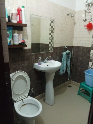 Bathroom in 2 BHK Apartment at Shri Devaji Residency, Dhakoli Village – for Sale