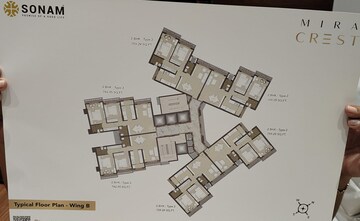 Floor Plan in 2 BHK Apartment at Sonam Indradhanush, Kashimira – for Sale