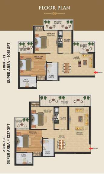 2 BHK Apartment For Resale in Elegant Splendour Noida Ext Tech Zone 4 Greater Noida  7310720
