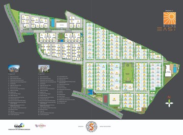 Master Plan in 3 BHK Apartment at Srigdhas Rising East, Pocharam – for Sale