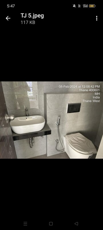 Bathroom in 2 BHK Apartment at Ashar Axis, Majiwada – for Sale