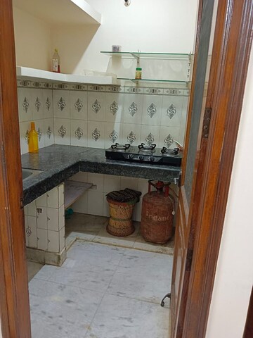 Kitchen in 1 BHK Builder Floor at Lajpat Nagar – for Rent
