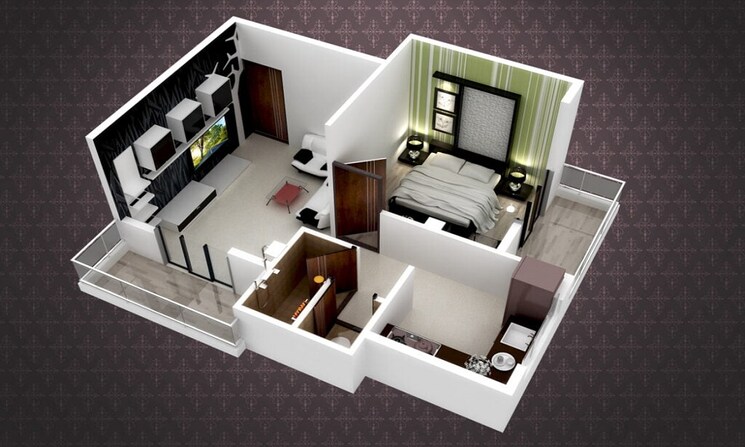 Other, kohinoor-group-abhimaan 1 Bedroom 447 Sq.Ft. Apartment In Shirgaon Pune 7313845