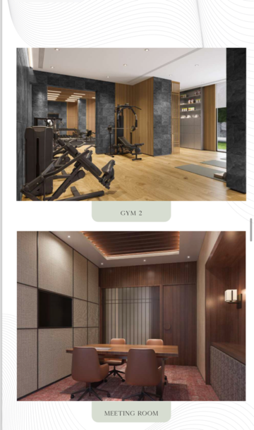 Kitchen in 4 BHK Apartment at Krisumi Waterside Residences, Sector 36a – for Sale