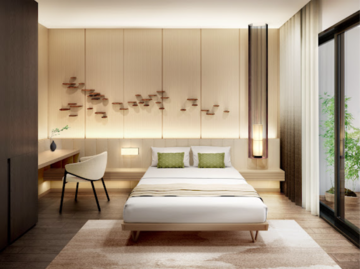 Bedroom in 4 BHK Apartment at Krisumi Waterside Residences, Sector 36a – for Sale