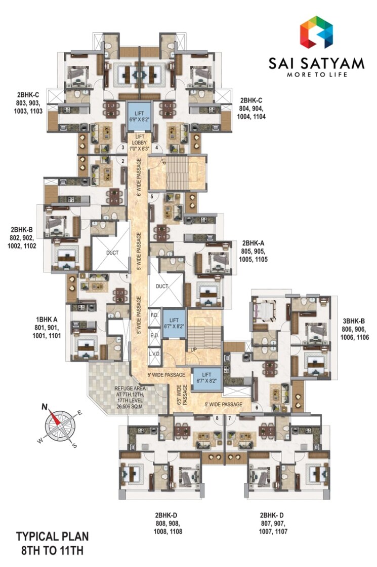 Master Plan, sai-satyam-residency-kalyan-west 3 Bedroom 1098 Sq.Ft. Apartment In Kalyan West Thane 7314275