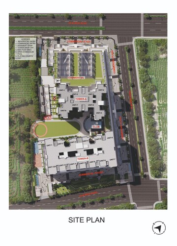 Master Plan in 3.5 BHK Apartment at Raj Nagar Extension – for Sale