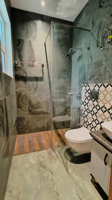Bathroom in 3 BHK Apartment at Nandita Mayfair Park, Kishanpura – for Sale