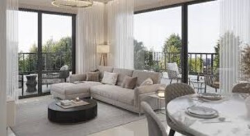 Living Room in 4 BHK Apartment at Sobha Altus, Sector 106 – for Sale