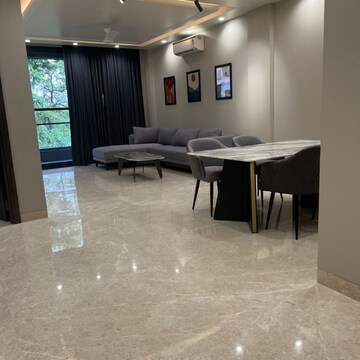 Living Room in 4 BHK Builder Floor at Ansal Sushant Lok I, Sector 43 – for Rent