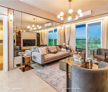 Living Room in 4 BHK Apartment at DLF The Arbour, Sector 63 – for Sale