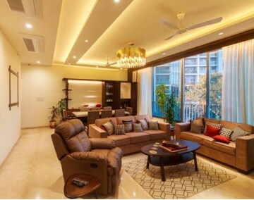 Living Room in 4 BHK Apartment at Oberoi Realty Esquire, Goregaon East – for Sale