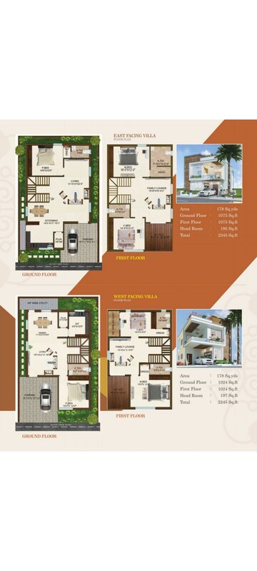 Floor Plan in 3 BHK Villa at Gundlapochampally – for Sale