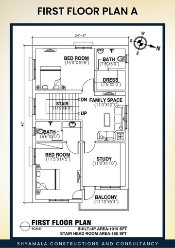 Floor Plan in 3 BHK Villa at Phulanakhara – for Sale
