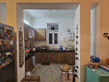 Kitchen in 3 BHK Builder Floor at Green Fields Colony – for Sale