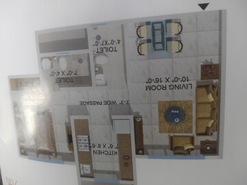 Floor Plan in 2 BHK Apartment at Sheth Zuri, Laxmi Nagar – for Sale