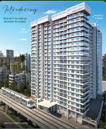 2 BHK Apartment For Resale in SMGK Associates Woods Platina Jogeshwari West Mumbai  7322784