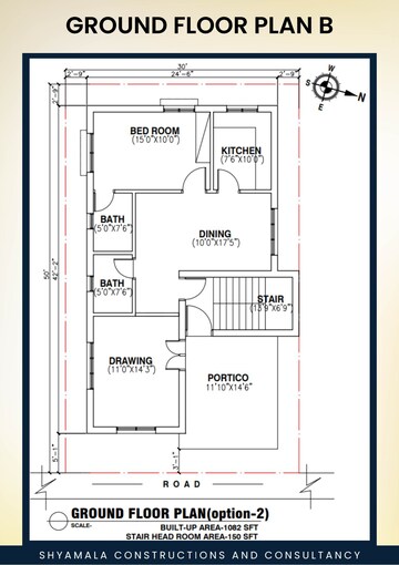 Floor Plan in 4 BHK Villa at Phulanakhara – for Sale