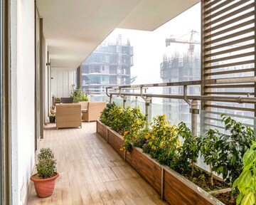 Balcony in 4 BHK Apartment at M3M Golf Estate, Sector 65 – for Rent