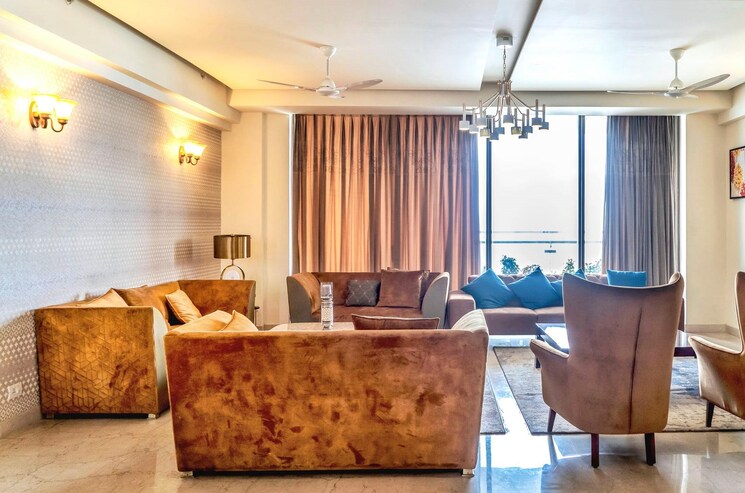 Living Room, m3m-golf-estate 4 Bedroom 4785 Sq.Ft. Apartment In Sector 65 Gurgaon 7324803