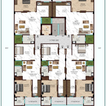 Floor Plan in 2 BHK Builder Floor at South Delhi – for Sale