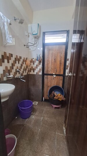 Bathroom in 1 BHK Apartment at Krishna Heights Ghansoli, Ghansoli – for Rent