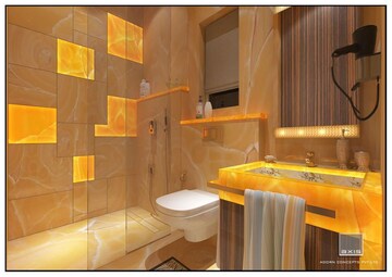 Attached Bathroom in 6 BHK Apartment at Oberoi Realty Exquisite, Goregaon East – for Sale