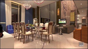 Living Room in 6 BHK Apartment at Oberoi Realty Exquisite, Goregaon East – for Sale