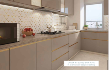 Kitchen in 3 BHK Apartment at Signature Global City 63A, Sector 63a – for Sale