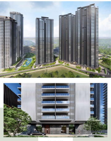 3.5 BHK Apartment – Exterior View View at Krisumi Waterside Residences, Sector 36a - for Sale