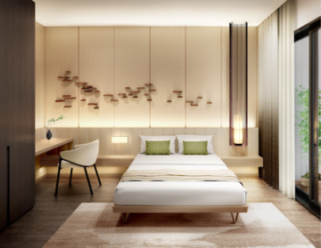 Bedroom in 3.5 BHK Apartment at Krisumi Waterside Residences, Sector 36a – for Sale
