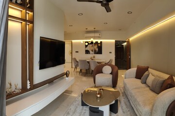 Living Room in 4 BHK Apartment at Lodha World One, Worli – for Sale