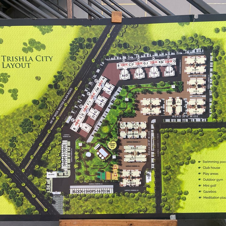 Master Plan, trishla-city 3 Bedroom 1808 Sq.Ft. Apartment In High Ground Zirakpur 7333153