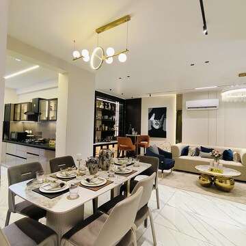 Living Room in 3 BHK Apartment at Aura Gazania, High Ground – for Sale