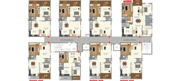 Floor Plan in 3 BHK Apartment at Bachupally – for Sale