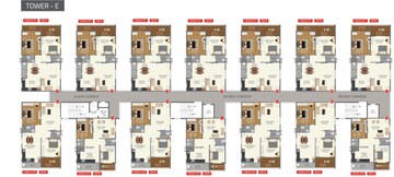 Floor Plan in 3 BHK Apartment at Bachupally – for Sale