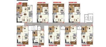Floor Plan in 3 BHK Apartment at Bachupally – for Sale