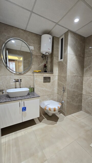 Bathroom in 3 BHK Apartment at Roseate Homes, Ghazipur – for Sale
