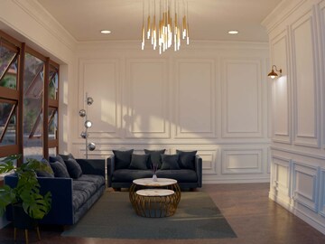 Living Room in 3.5 BHK Builder Floor at Signature Global Premium Floors, Sohna Sector 36 – for Sale